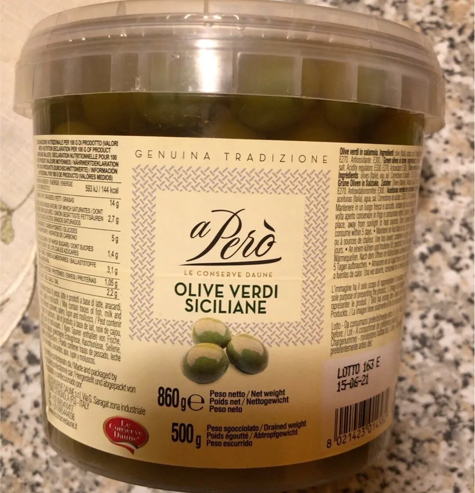 Olive verdi siciliane