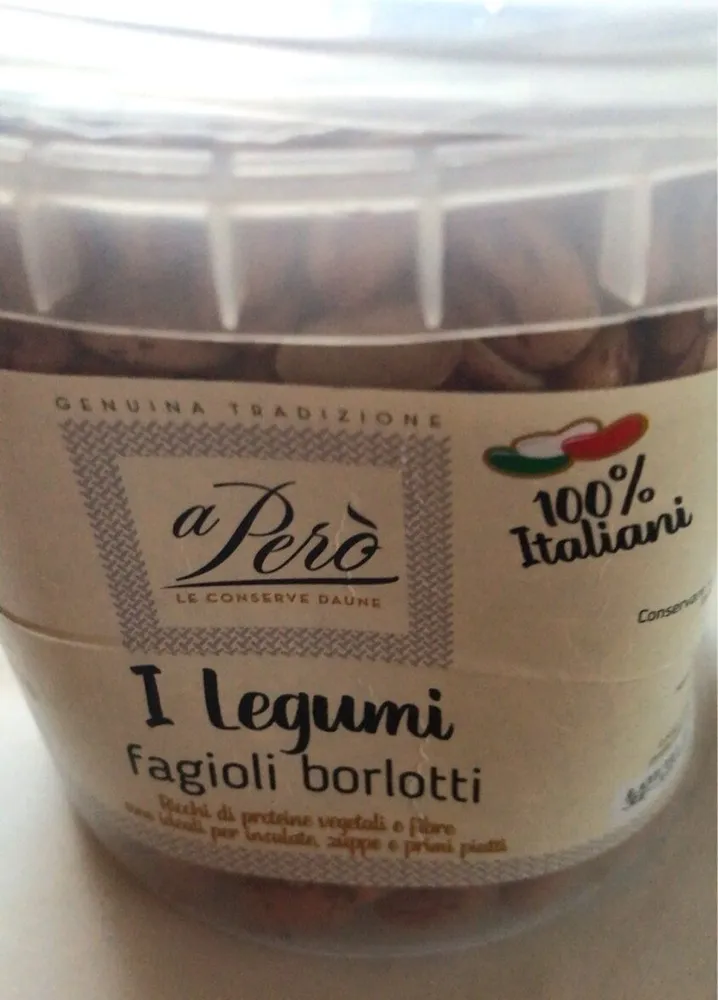 I legumi fagioli borlotti