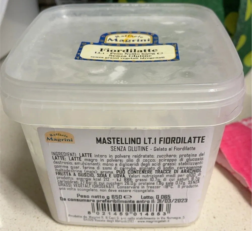 Gelato al fiordilatte