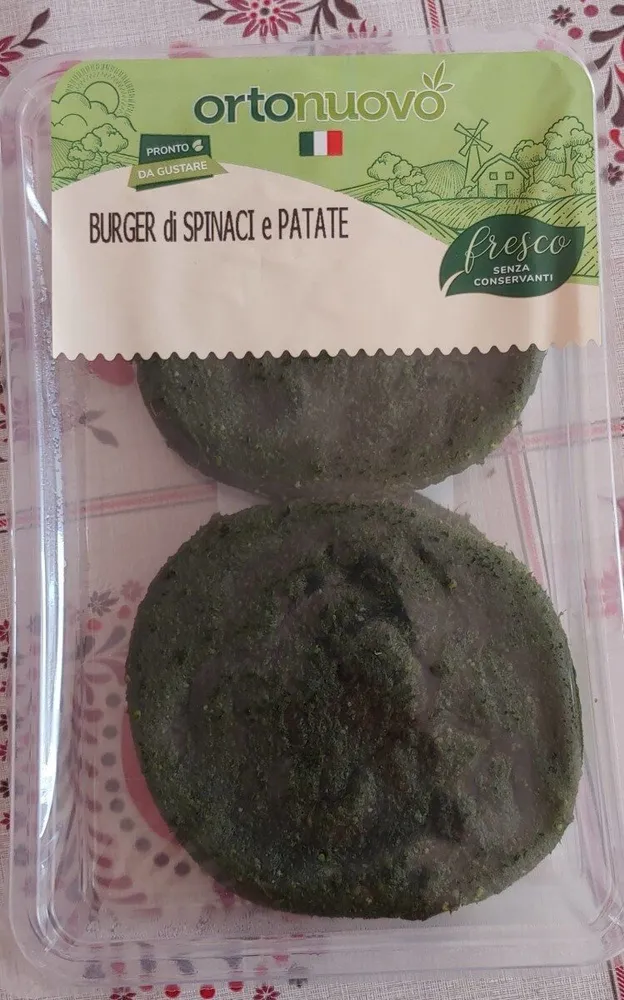 Burger di spinaci e patate
