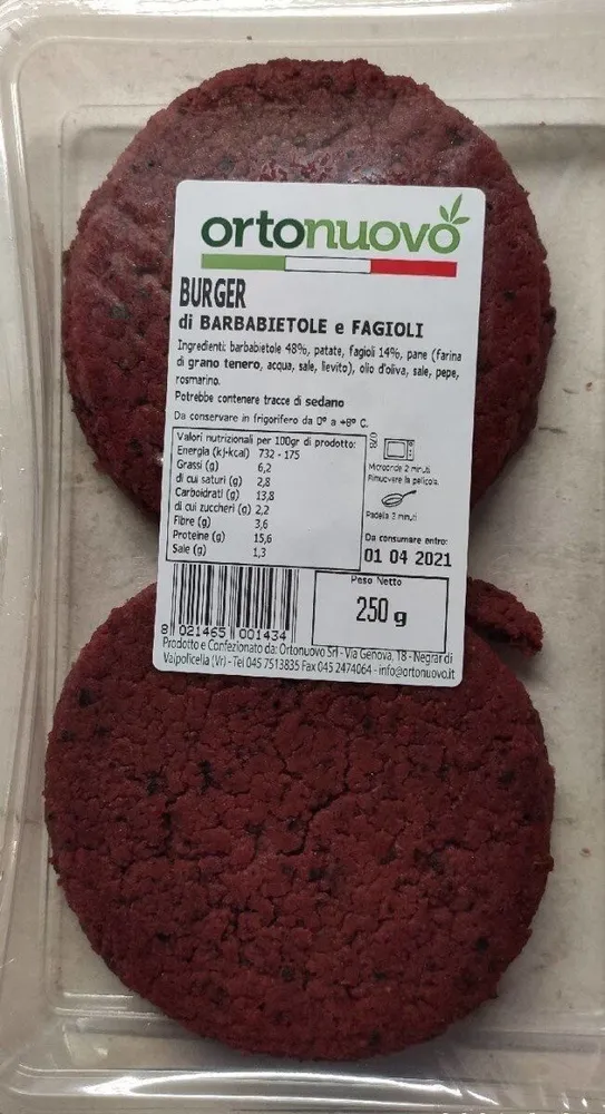 Burger di barbabietole e fagioli
