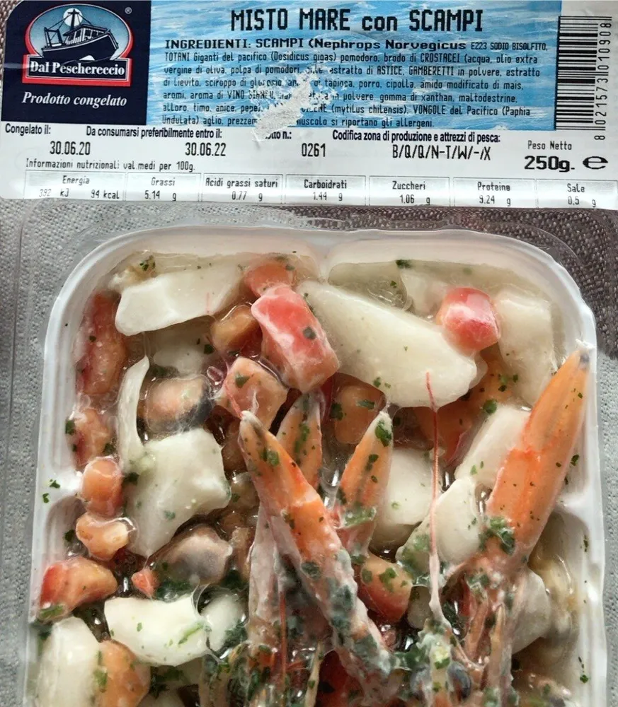 Misto mare con scampi