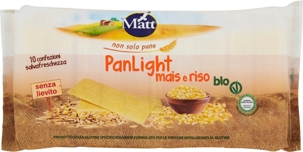 Solo pane panlight mais e riso bio