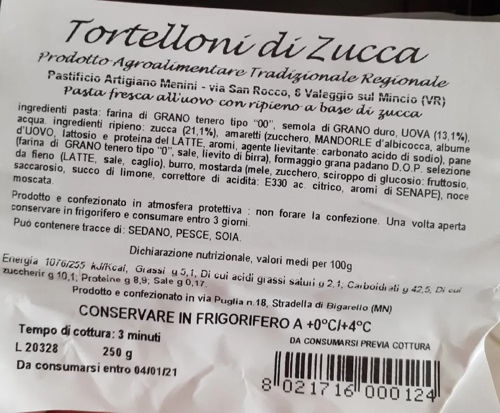 Tortellini da zucca