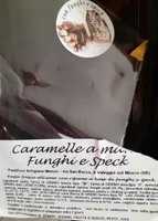 Caramelle a mano funghi e speck