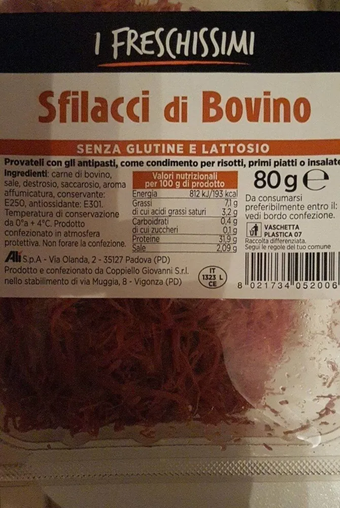 Sfilacci di bovino