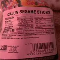 Cajun Sesame Sticks Non-GMO