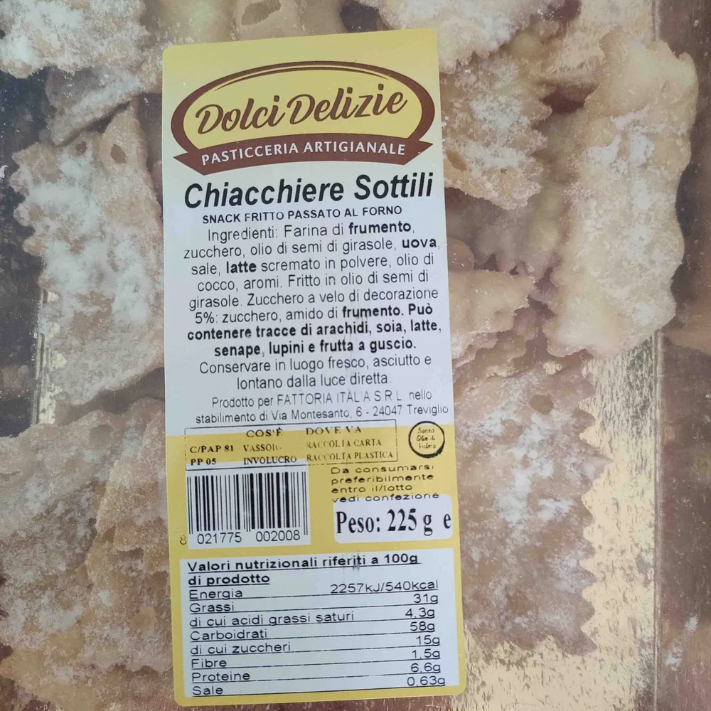 Chiacchiere Sottili