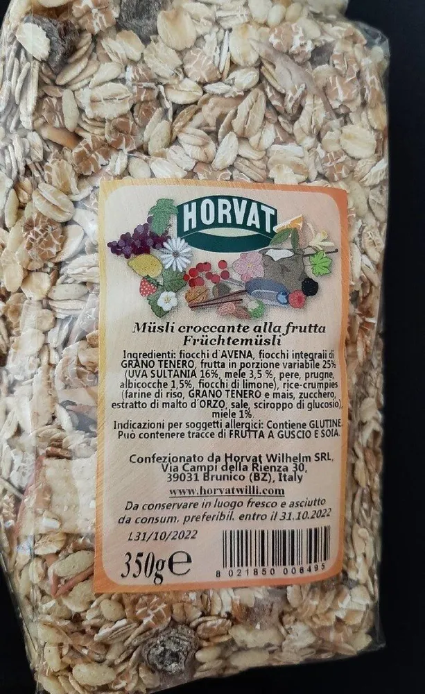 Musei croccante alla frutta