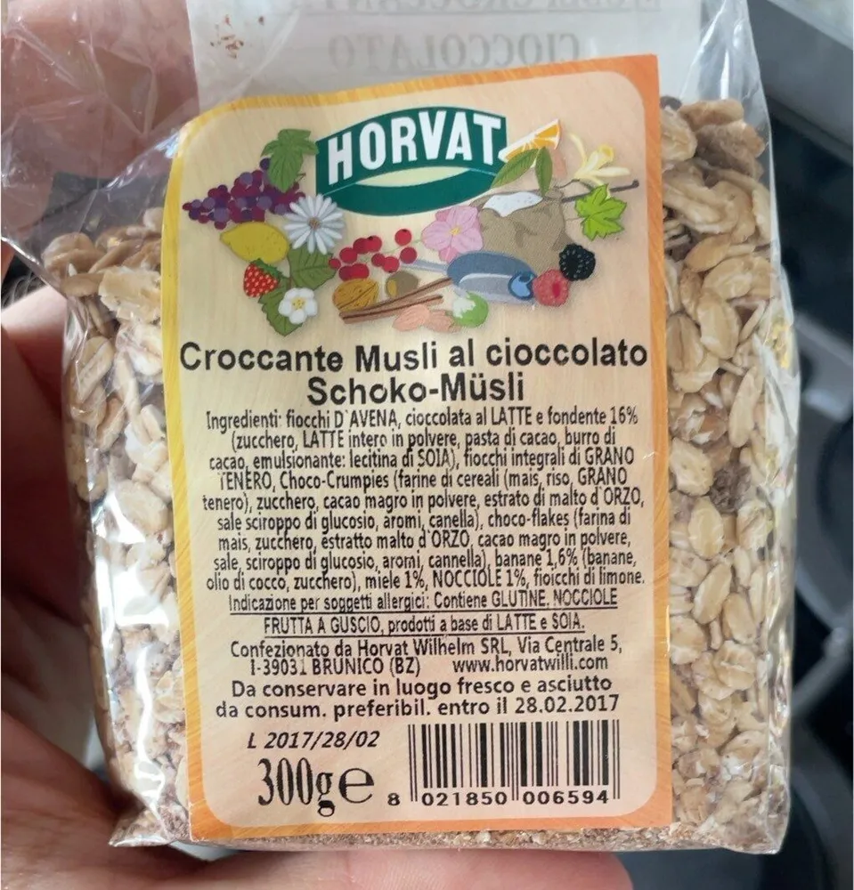Croccante Musli al cioccolato