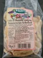 Fette di banane essicate