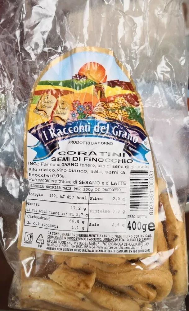 Coratini semi di finocchio