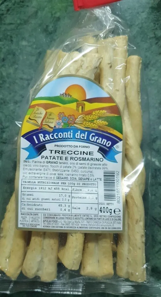 Treccine patate e rosmarino