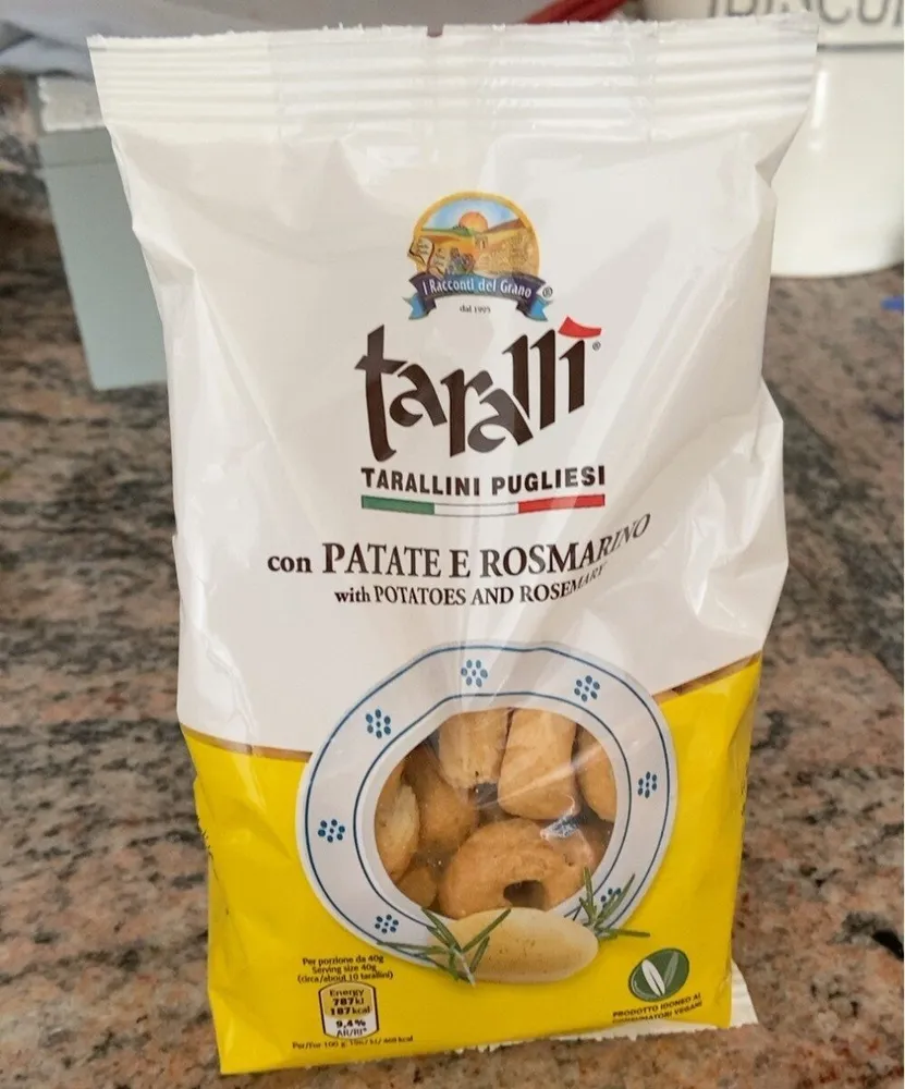taralli pugliesi con patate e rosmarino