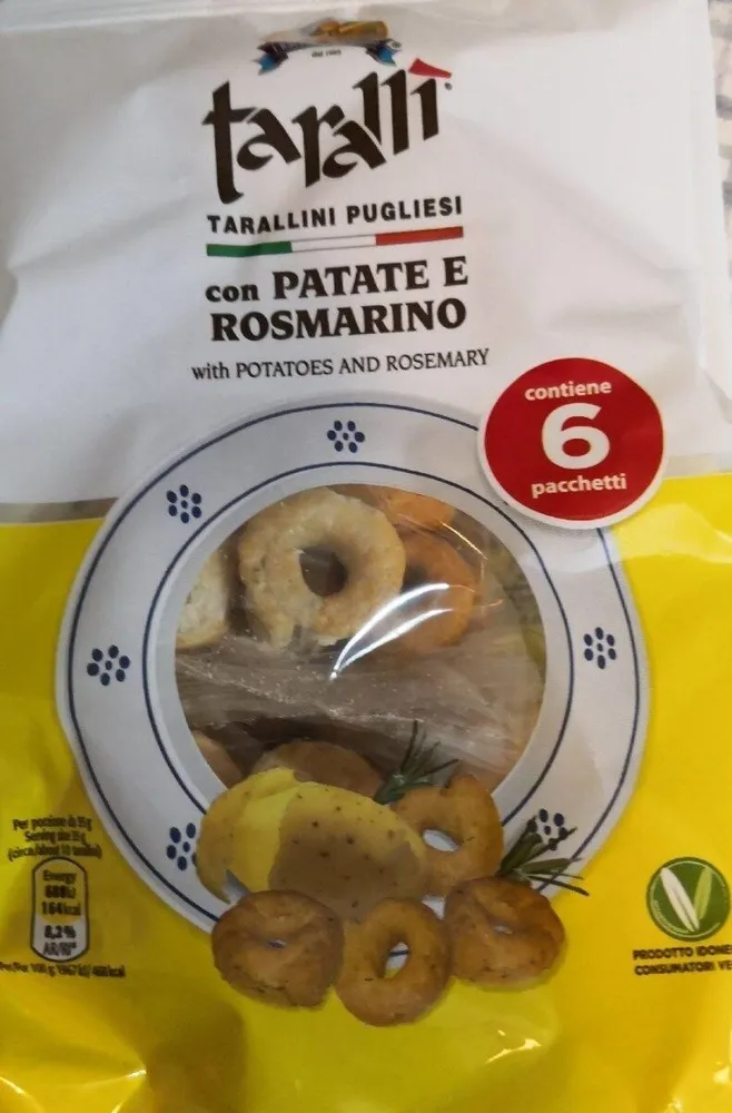 Tarallì con patate e rosmarino