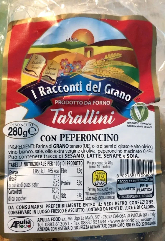 Tarallini con peperoncino