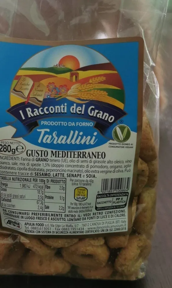 Tarallini gusto mediterraneo