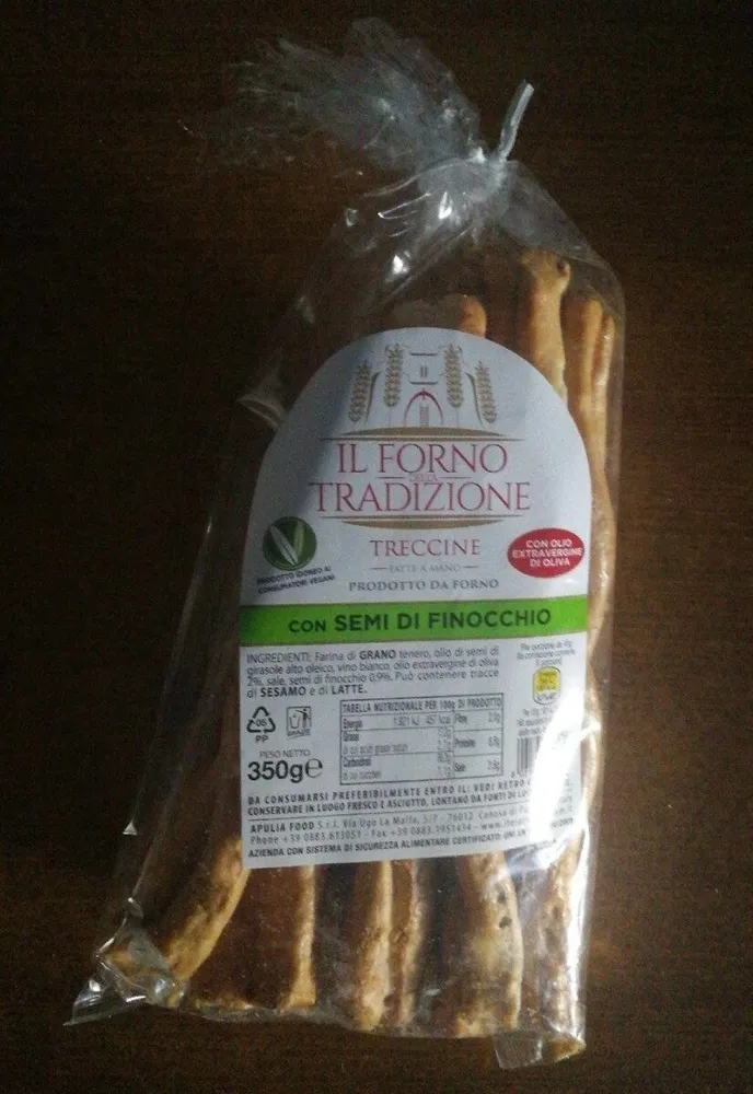 Treccine fatte a mano con Semi di finocchio