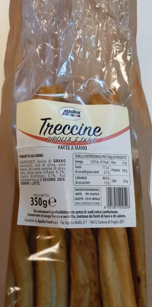 Treccine cipolla e olive