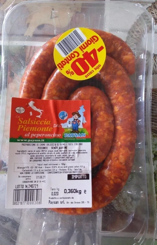 La salsiccia dal Piemonte al peperoncino