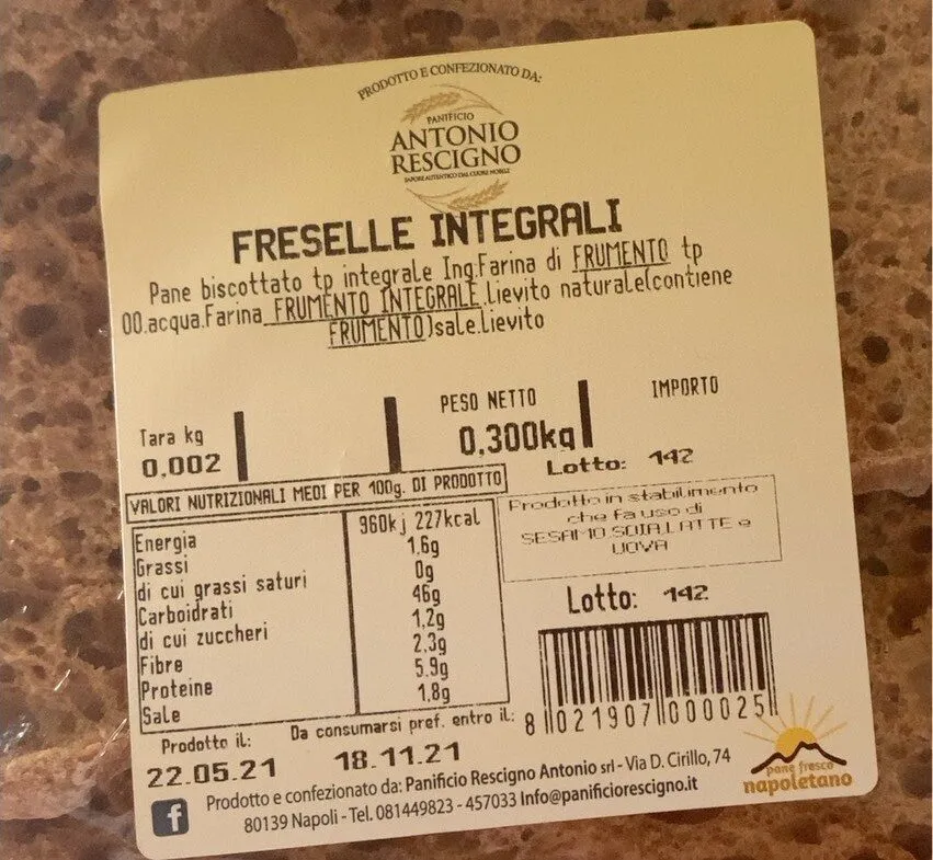 Freselle integrali