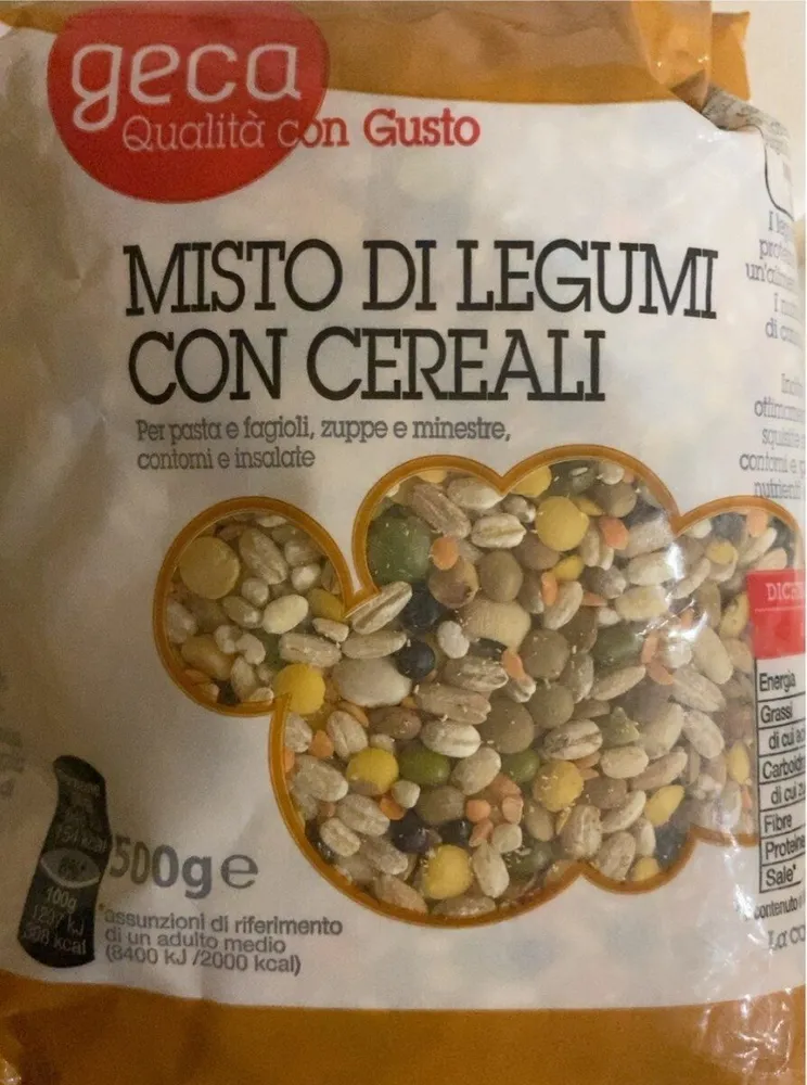 Misto di legumi con cereali