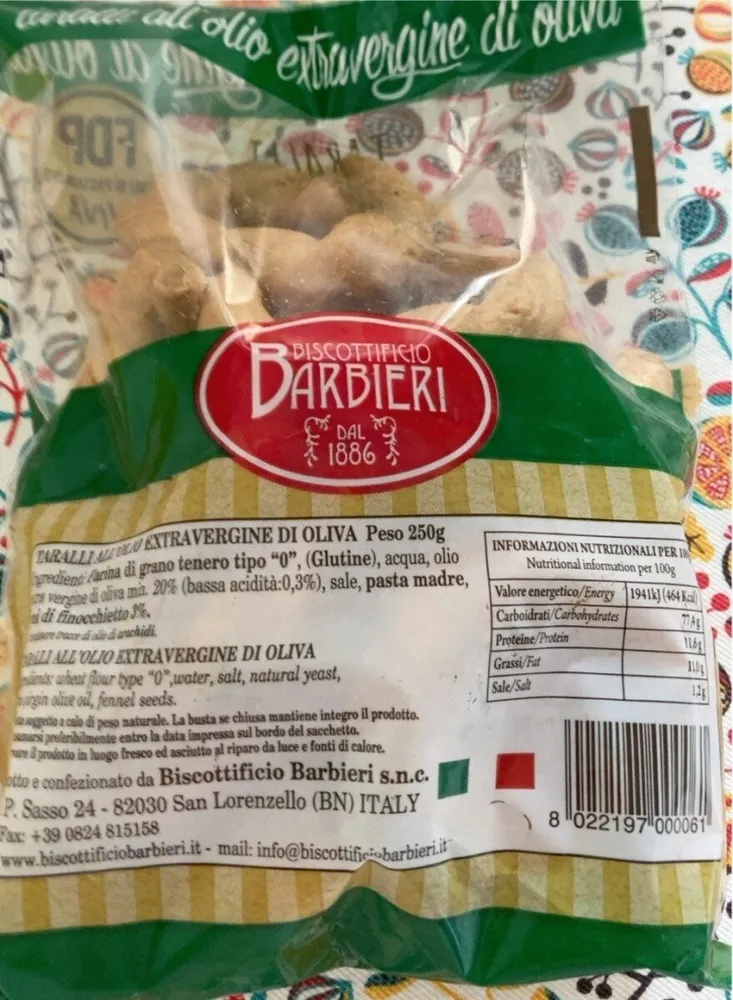 Taralli all’olio di oliva