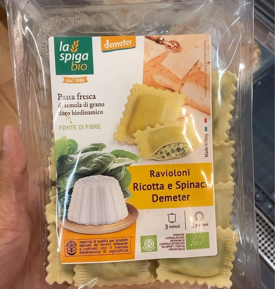 Ravioloni ricotta e spinaci