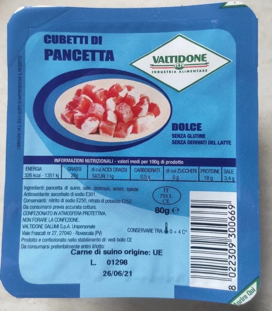 Cubetti Di pancetta