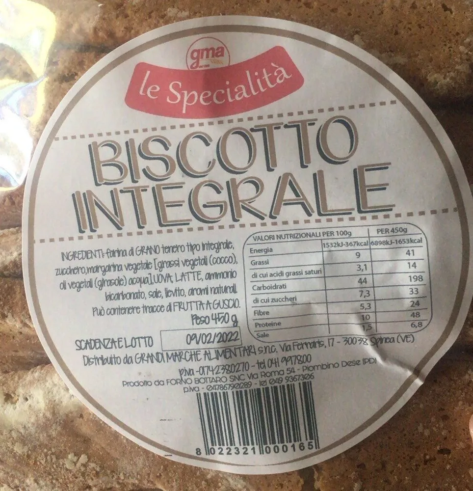 Biscotto integrale