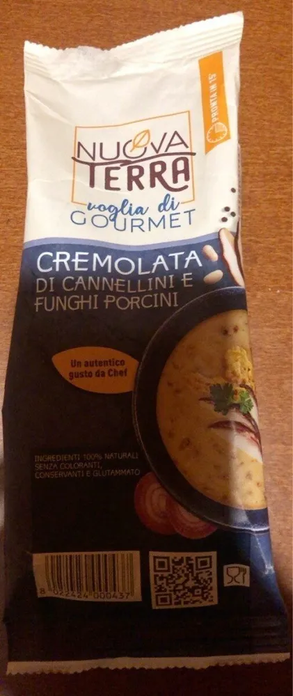 Cremolata di cannellini e funghi porcini