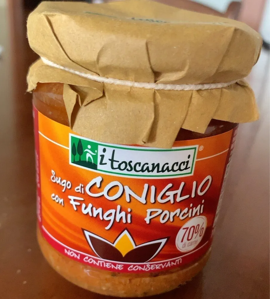 Sugo di coniglio con funghi porcini
