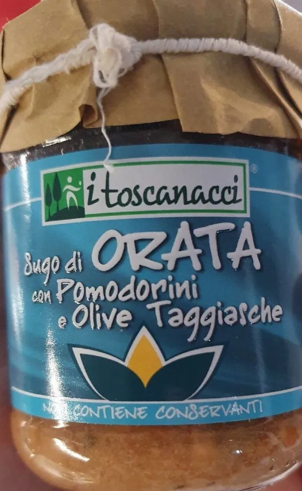 Sugo di orata con pomodorini e olive taggiasche