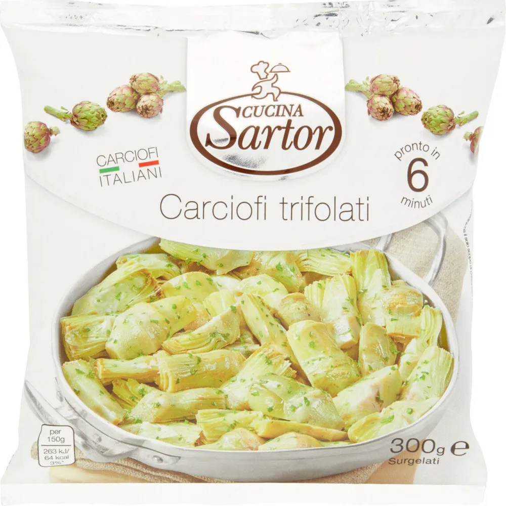 Carciofi trifolati surgelati