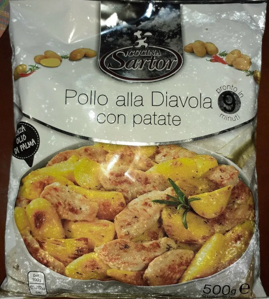 Pollo alla diavola con patate