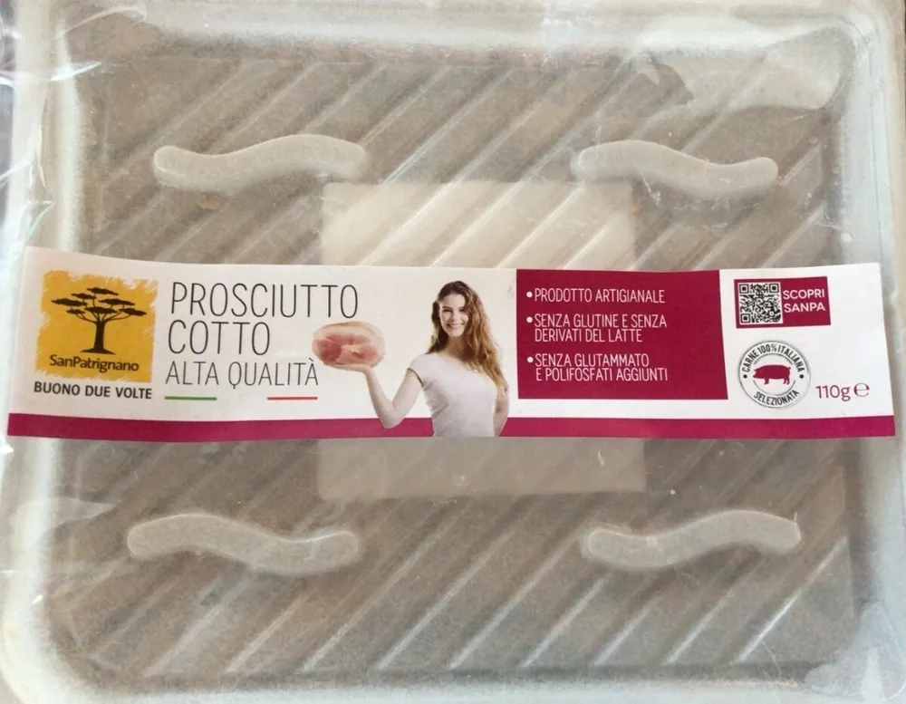 Prosciutto cotto affettato alta qualità