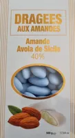 Dragées aux amandes bleu