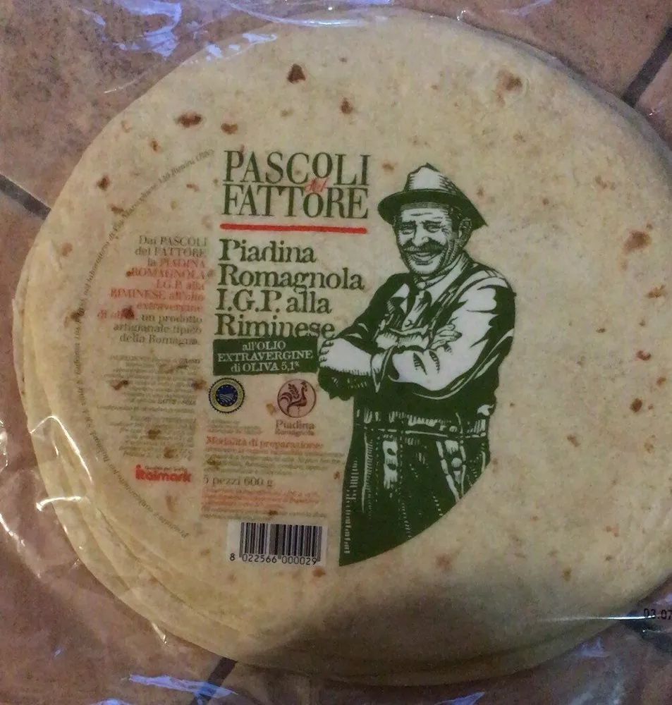 Piadina Romagnola IGP alla Riminese