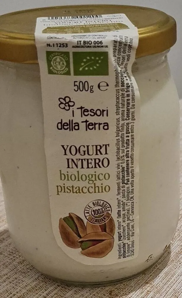 YOGURT INTERO biologico pistacchio