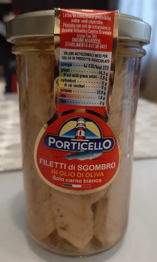 Filetti di sgombro in olio d'oliva