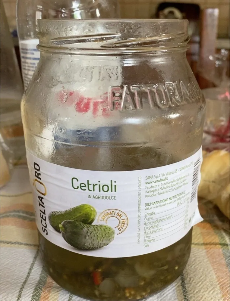 Cetrioli in agrodolce