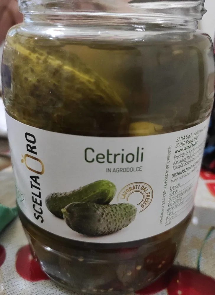 Cetrioli in agrodolce