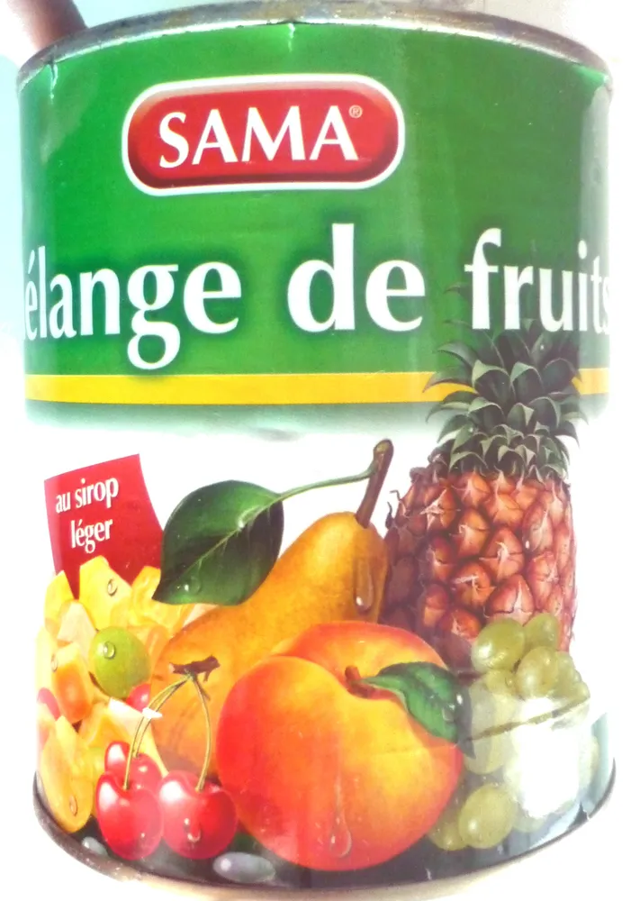Mélange de fruits au sirop léger