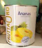 Ananas a fette al naturale