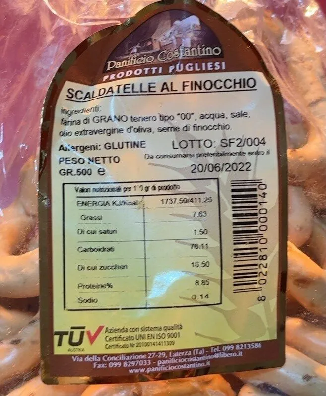 Scaldatelle al finocchio