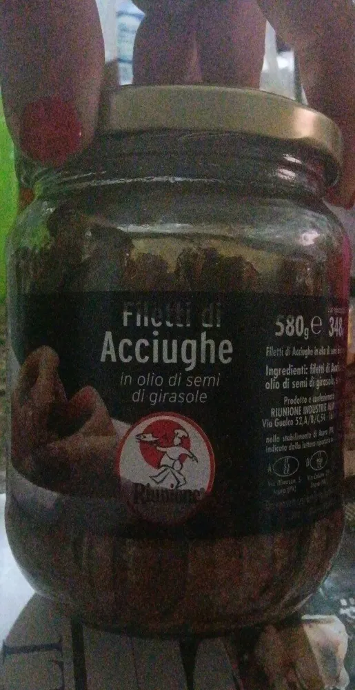 filetti di acciughe in olio di semi di girasole