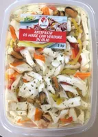 Antipasto di mare con verdure