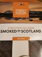 Scottish salmon smoked in Scotland