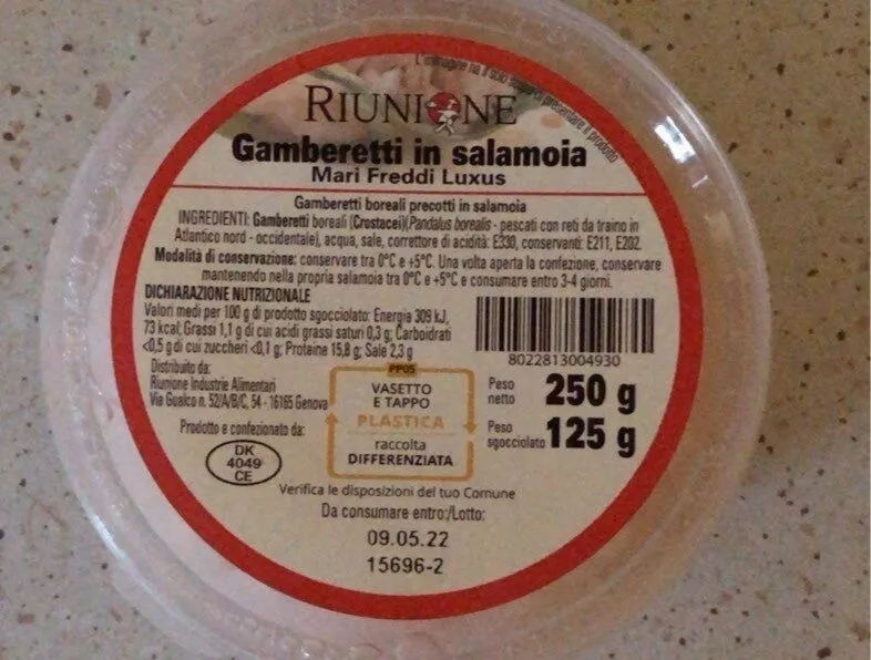 Gamberetti in salamoia