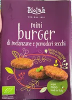 Mini burger di melanzane e pomodori secchi